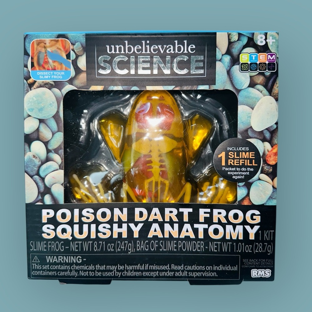 New The Science Squad® Unbelievable Science Poison Dart Frog Squishy Anatomy Kit